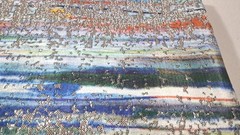 Woven Tapestry Jacquard Fabric Remnant Landscape Design 59×65 Heavy Decor