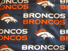 DENVER BRONCOS NFL COTTON FABRIC 1/4 YARD X 57″ for Mask + FREE SHIP New