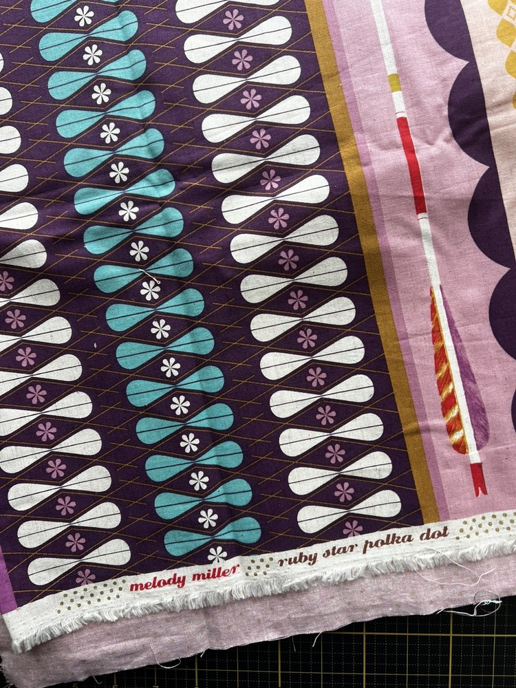 Melody Miller for Kokka / Ruby Star Polka Dot / 54 x 41 inches