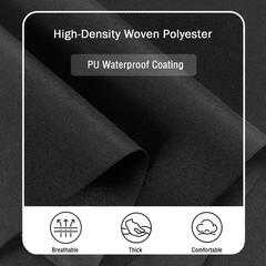 HYVAKUPPA Black 900D Waterproof Canvas Fabric 1yd