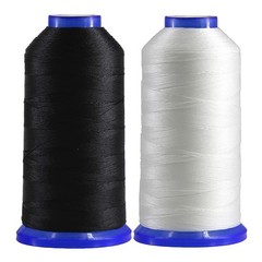 Selric [2400Yards / Black + White] Pack of 2 T135 #138 420D/3, + White