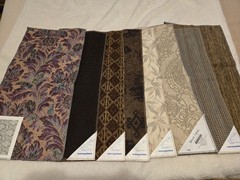 Lot Of 18 Upholstery Drapery Sample Fabric Neutral Colors Crafts Quilts 12″ X 26