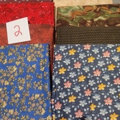 LOT OF 15 FAT QUARTERS COTTON FABRIC ASSTD COLORS & DESIGNS lot 2