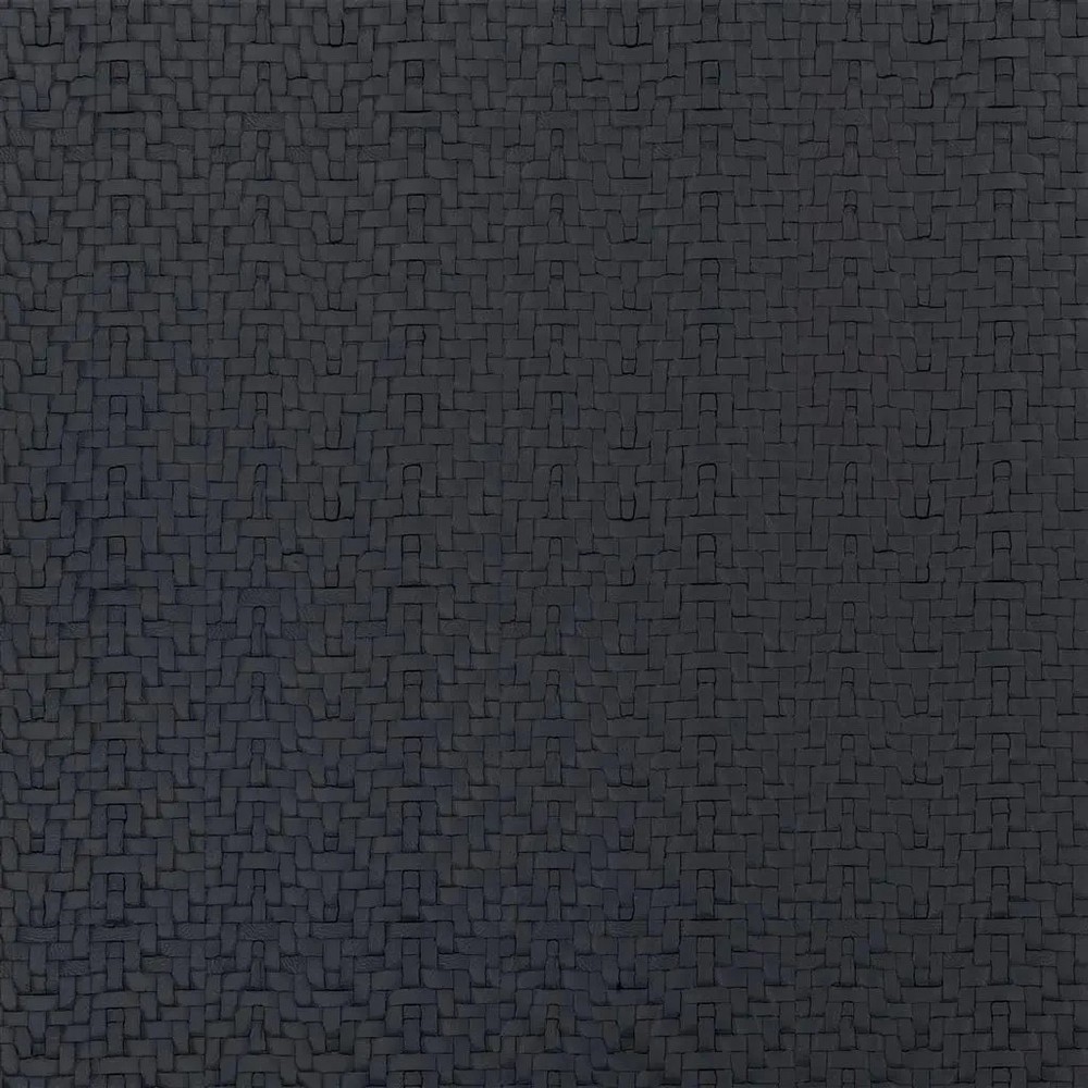 Designers Guild ‘Matara Tessere’ Vegan Leather Fabric in Onyx 6Yds FDG3010/10