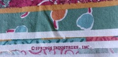 Country Floral Patchwork Cotton Weave 45×42″ Roses Cherries Paisley 43×3.3 Yds
