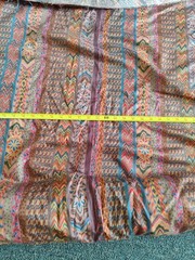 Colorful Bohemian tribal ikat-style geometric striped fabric 5 YDS