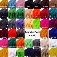 FabricLA | Acrylic Felt Fabric | 72″ Wide 1.6mm Thick | Soft Craft Felt Sheets