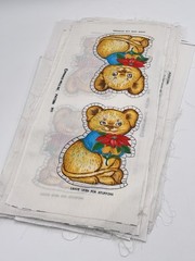 1970’s Spring Mills Christmas Ornaments 38 Sew/Stuff Fabric Panels Googly Eyes