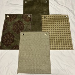 Drexel Heritage Upholstery Fabric – Herb Green Tones 4 piece 12″x11.5″ Lot #1