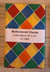 Fat Quarter – Multicolored Checks