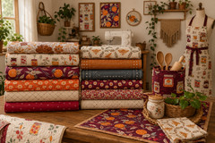 Season & Spice Farmhouse Plaid AGF 26610 Cotton Fabric half yd cont cuts