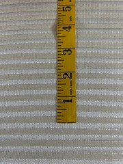 2 yds Vertical Stripes Beige Ivory Light Texture Upholstery Fabric Tone on Tone