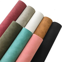 8 Pcs Colored Faux Suede PU Leather Fabric, Soft Smooth Synthetic Crafts