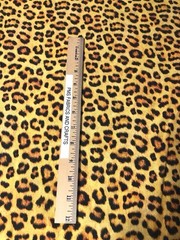 HALF YARD 100% cotton fabric by the HALF yard 18 x 44 Animal Cheetah print 2 pc