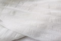 55” Wide Striped Silk Linen Material Crepe Ivory White Silk Flax Fabric Wedding