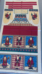 MMFab Debbie Mumm Cotton Fabric Christmas Apron & Mitt Panel Cut-Out