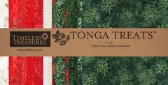 Timeless Treasures Tonga Treats – Mistletoe Winter (42) 5″ Batik Fabric Squares