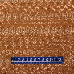 WAVERLY MARSALA DOVE ORANGE CHICKEN TRIBAL UPHOLSTERY DRAPERY FABRIC BTY 55″W