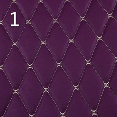 100x158cm Faux Leather Quilted PVC Fabric Car Interior Upholstery Mat