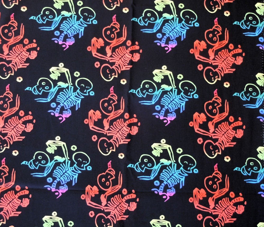 Fabric Westminster Fibers “Skeleton” #HM92 Hallmark Occasions 2009 3 Yard Piece