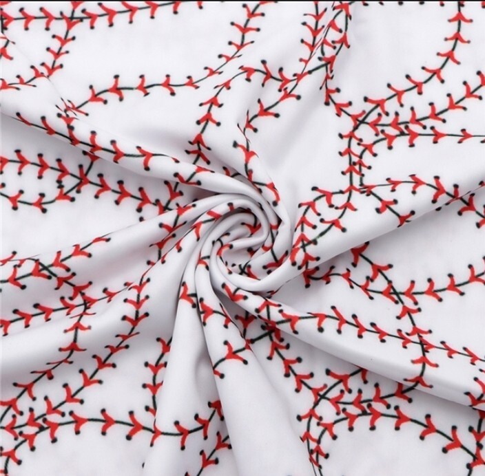 Baseball Stitches Polyester Cotton blend fabric 20″x55″ 1088000 Half Meter