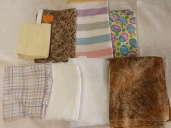 Fabric Scraps And Remnants Patterns Solids 2.5+ Pounds