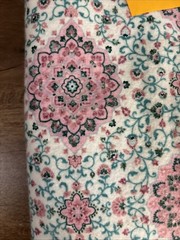 2 yards 13 in Joann Cotton Snuggle Fabric Pink Blue Floral Peint