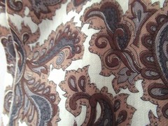 Brushed Winter Cotton paisley fabric 92cm wide x 4 meters