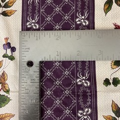 Matters of the Heart Kaye England Floral Striped Cotton Fabric 110” x 43”