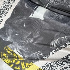 100% Silk Chiffon Fabric Panel 29”x 51″ Scarf Light