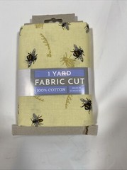 Honeybee Follow the Sun Sewing Fabric Black Yellow Precut 36 x 44-in Bee Design