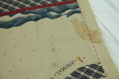 FLAWS Country Noah Headboard Daisy Kingdom Fabric 44″ X 36″ Cut Sew + 1Y Plaid