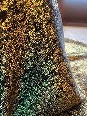 Black / Gold Metallic Damask Jacquard Brocade Fabric (110 in.) Sold By The Yd