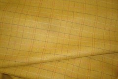 1 of 6 yds Brentano Fabric Scene Wooden pencil Plaid 15 oz Upholstery 58″w BTY