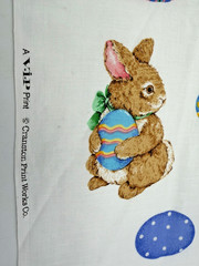 Cranston Print Works Spring Fever Easter Appliques Cotton Fabric Panel Sewing
