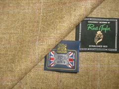 Reid & Taylor WOOL (Woollen) & LINEN JACKETING FABRIC MADE IN SCOTLAND = 2.0 m.