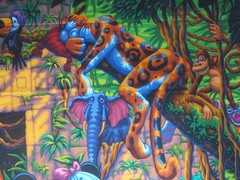 Disney’s “Mickey and Friends Exploring the Jungle” Fabric Panel, 35.5″ x 44″