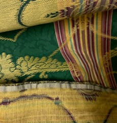 VINTAGE Fadini Borghi Damascus Floral Cotton Fabric. €120 Per 3 Meters
