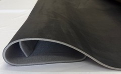 Foam backed faux suede headliner repair fabric-Black- BY THE YARD