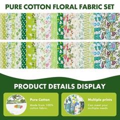 Jelly Roll Fabric 40 Pcs 2.5 x 20 Inch 100% Cotton Quilting Fabrics Strip Ass…