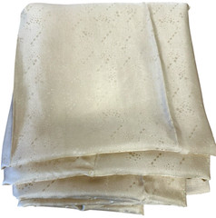 Thai Silk Ivory Dobby Fabric Sheer Bridal Couture Chiffon Style 4+ Yds x 36″