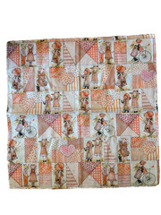 Vintage Holly HObbie fabric lot of 8 squares each 21″ 4 colors