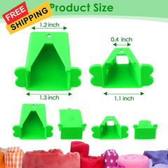 Ceoighe 1 Pack Jelly Roll Fabric Tube Maker, 3.15 x x 1.18 inches, Green