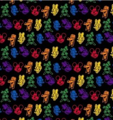 Fabric by the Yard Disney Pride Mickey and Friends Rainbow 100% Cotton