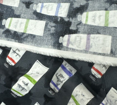 Artist Paint Tubes Black Cotton Felicia Gallo Ink & Arrow Fabrics BT Half Y #14