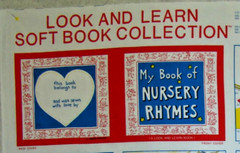 VTG Nursery Rhyme Book Look & Learn Soft Book Panel Princess Fabric