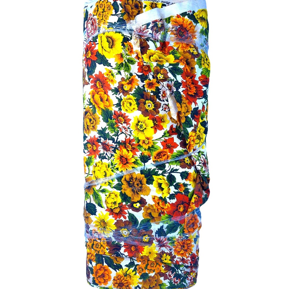 Vtg John Wolf House N Home Fabric Bolt Cotton Floral Samantha 26″ 45-60 Yards