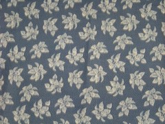 Vintage Cotton Fabric – 2 Yds + 23″ x 40″ W – Blue Floral Print
