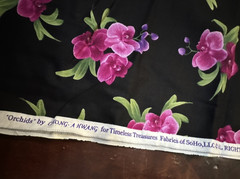 ORCHIDS 5649 Chong A Hwang Timeless Treasures Fabric – 44″ x 109″ – 3 yds
