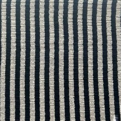 Vintage Black And White Stipe Stretch Knit Fabric 1 3/4 Yard x 72in NOS